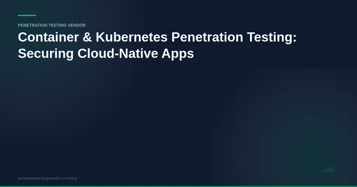 container kubernetes penetration testing
