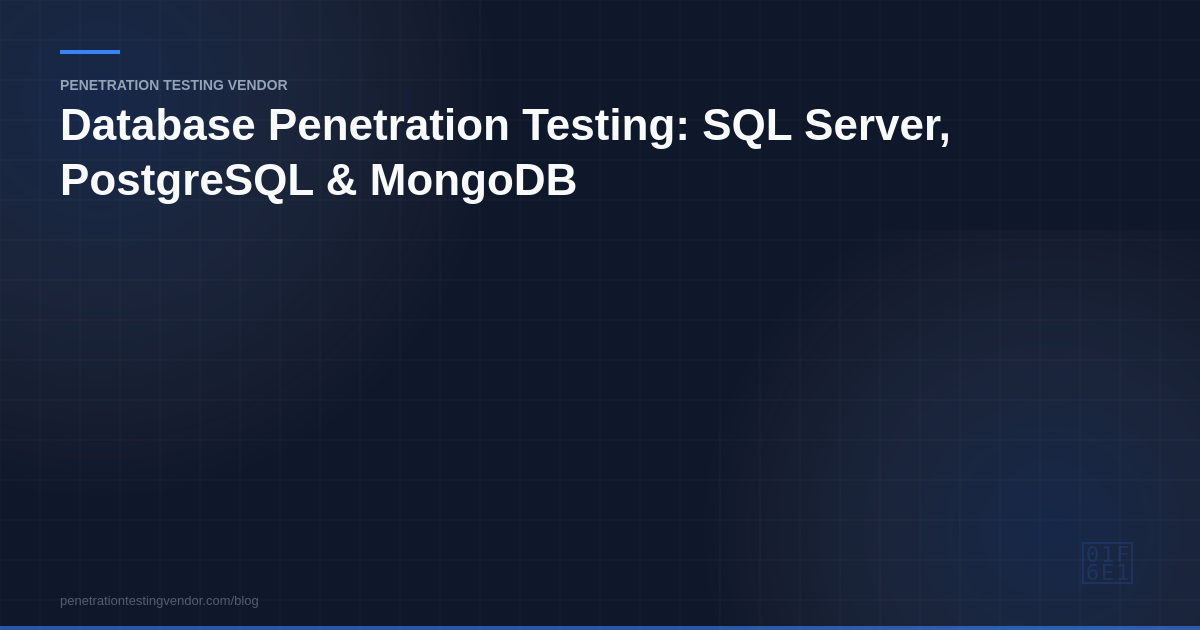 database penetration testing