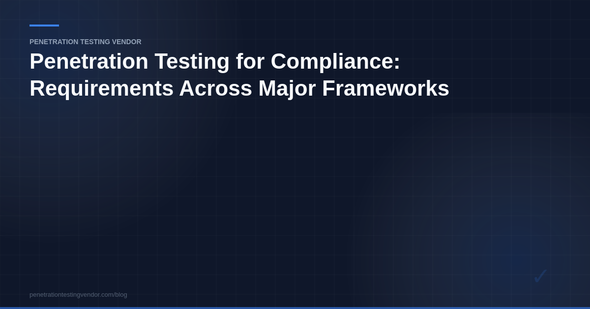 penetration testing for compliance