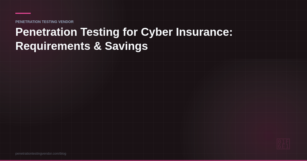 penetration testing for cyber insurance