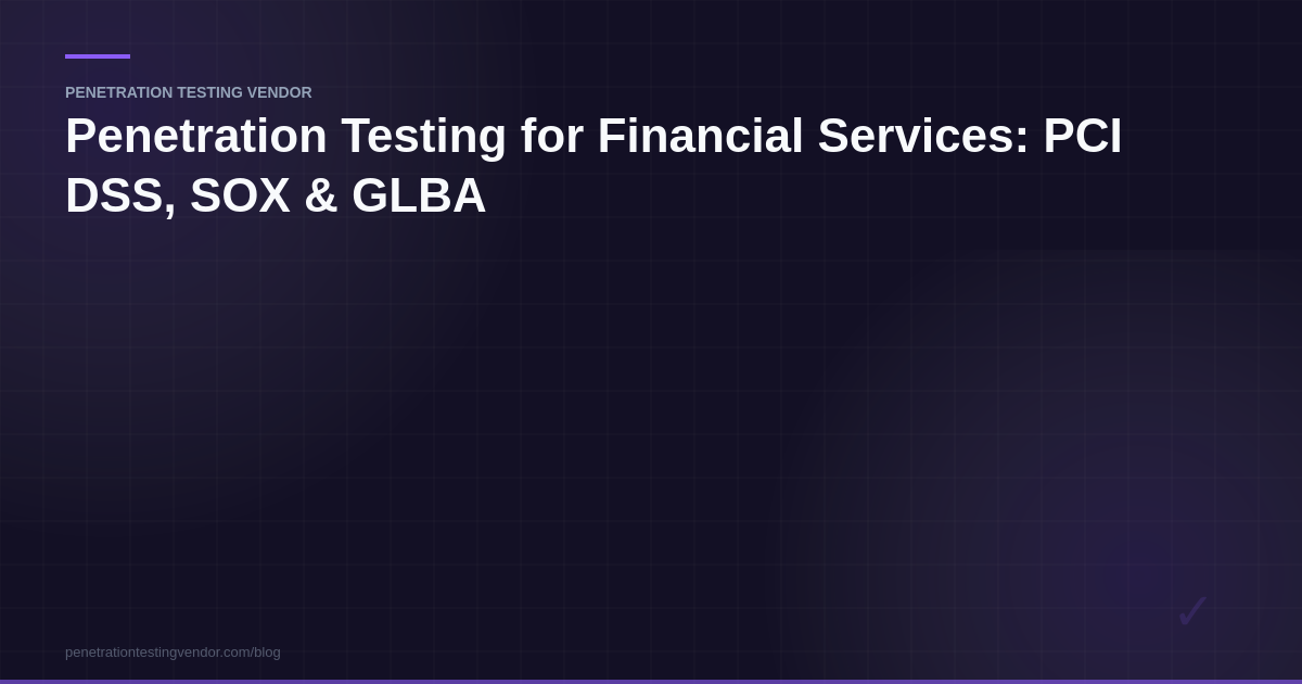 penetration testing for financial services