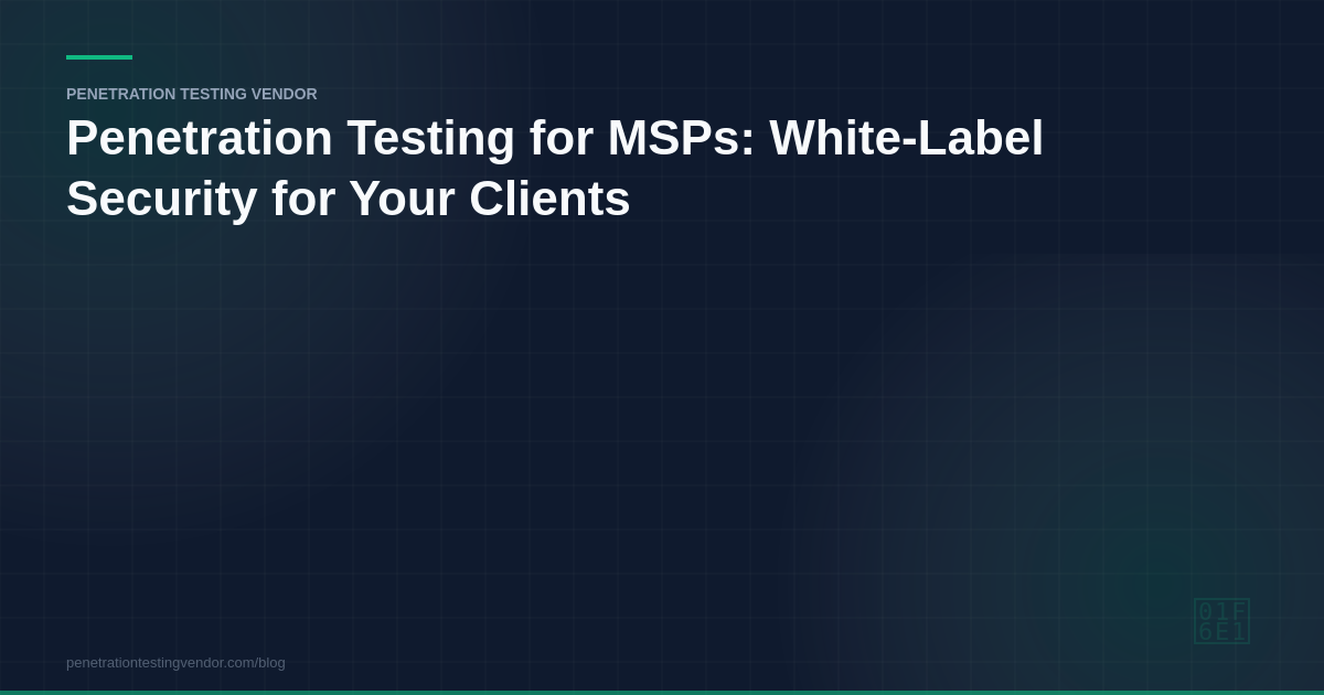 penetration testing for msps
