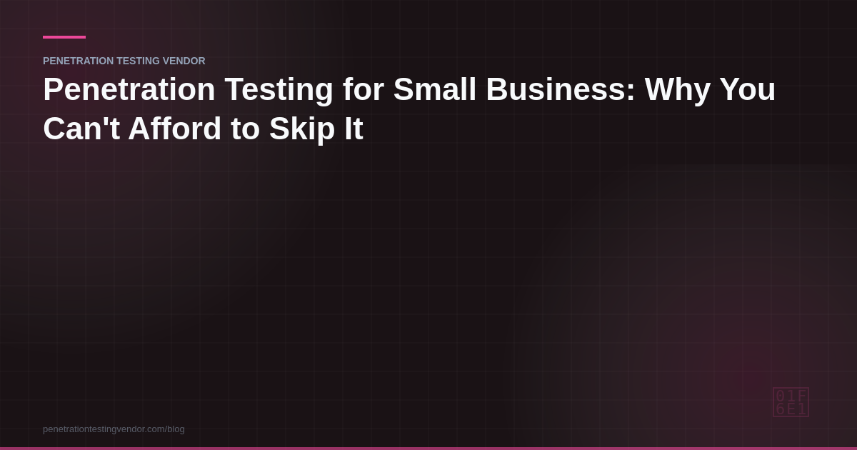 penetration testing for small business