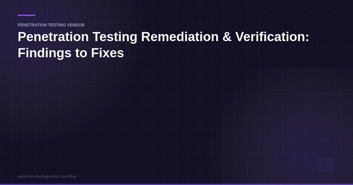 penetration testing remediation verification