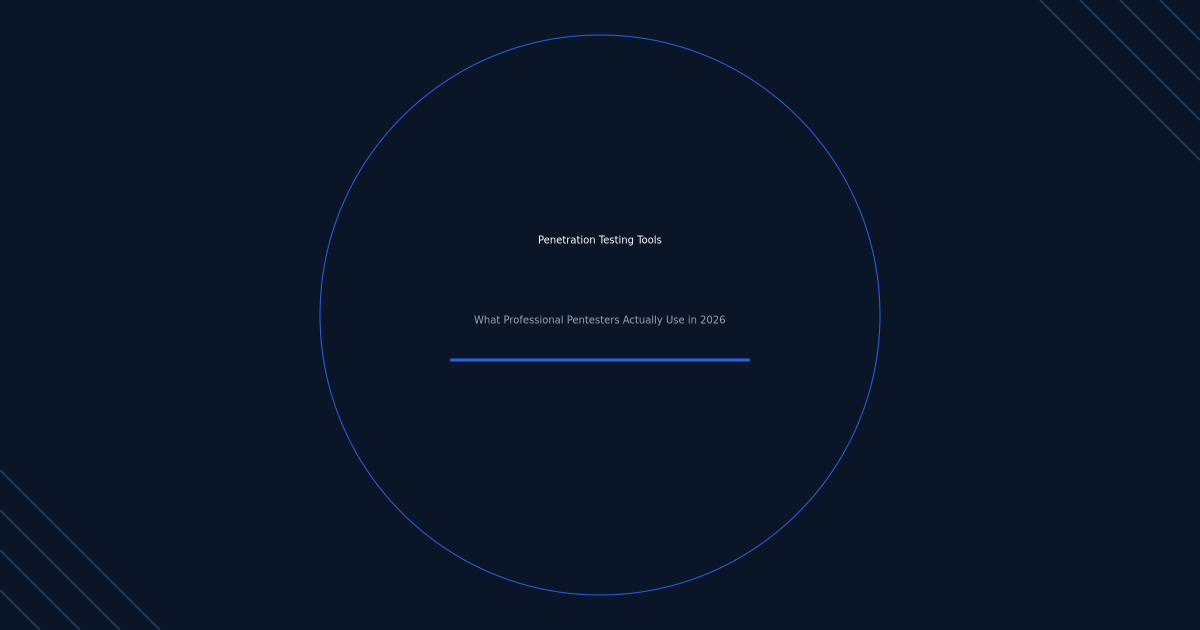 Penetration Testing Tools: What Professional Pentesters Actually Use