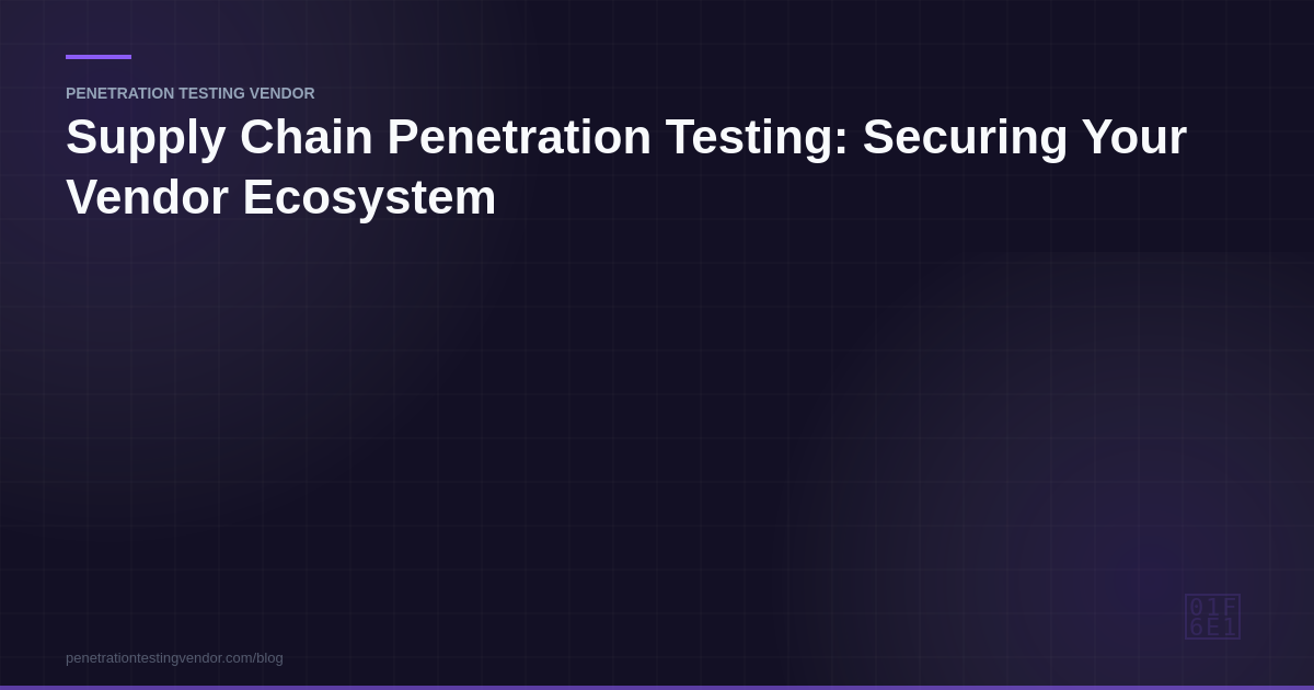 supply chain penetration testing