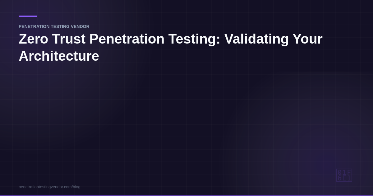 zero trust penetration testing